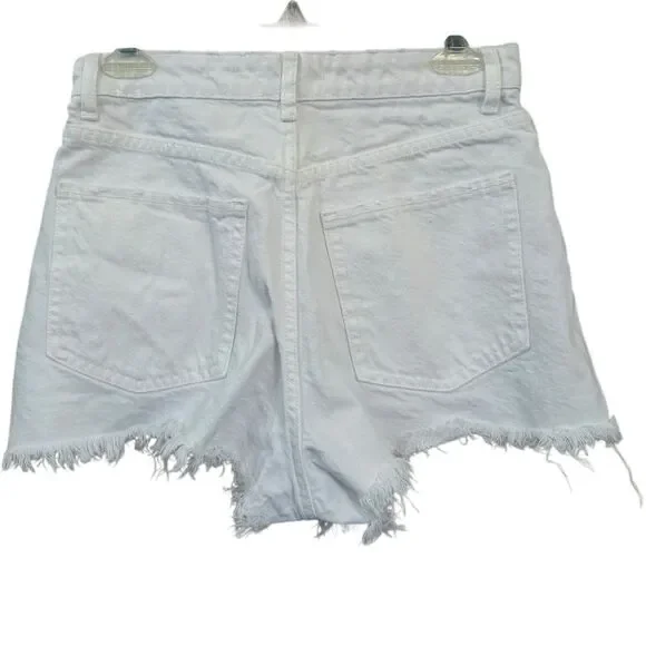 Zara High Rise Denim Shorts, size 6 - Picture 2 of 5